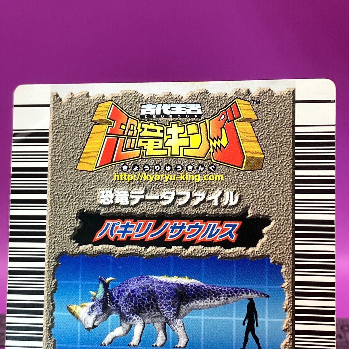 Pachyrhinosaurus - Dinosaur King Card 3-004-Ryū Holo 2006 SEGA TCG