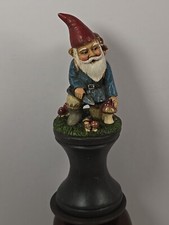 Set Of 3 Garden Gnomes With Ground Stakes Mushrooms Snail Garden Fairy Flowers