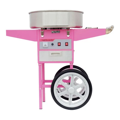 Zuckerwattemaschine Zuckerwatte Maschine Zuckerwattegerät mit Wagen 1200W 52cm - Bild 1 von 4