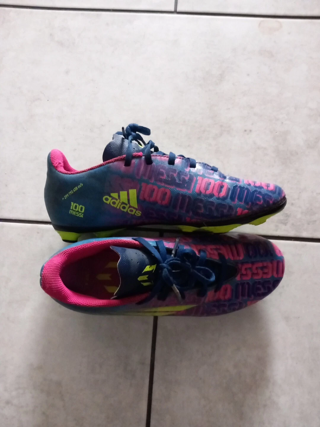 Adidas Kids X Speedflow Messi 100 scarpe da calcio flessibili con tacchetti taglia 5