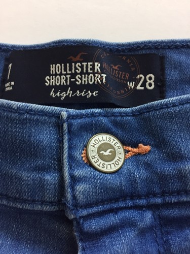 Hollister Jean Highrise Short Size M Blue Wash - Picture 5 of 5