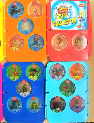 Pokemon Tazo Tazos 45er Set komplett im Album transparent Smiths Lays Pogs SELTEN - Bild 5 von 17