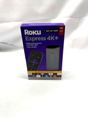 Roku Express 4K+ Streaming Media Player & Remote-HD/4K/HDR (2021)