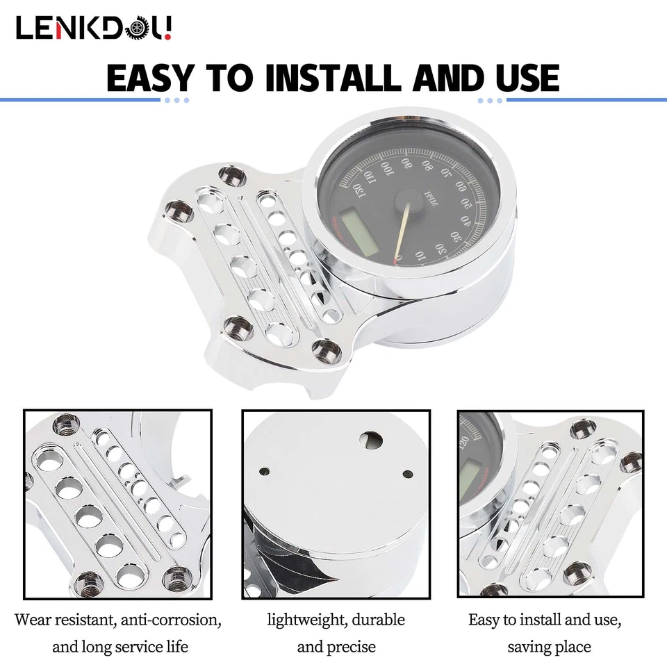 Speedometer Bracket Relocation Indicator Clamp For Harley Sportster XL883 XL1200 - Image 2 of 4