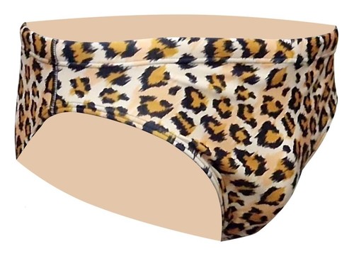 ACCLAIM Classic Leopard Print Sports Fit 6 cm Brief Swimming Trunks Mens 2025 - Picture 5 of 7