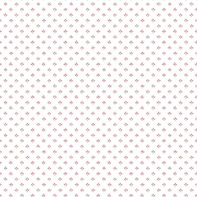 Essener Tapete Just Kitchens G45460 kleine Blümchen weiß rot grün Vlies Vinyl