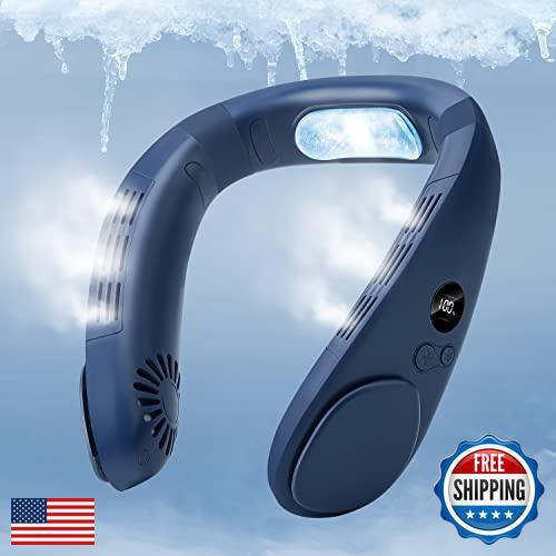 HomePlus Cooling Neck Fan, 2-in-1 Neck Air Conditioner Portable Rechargeable,