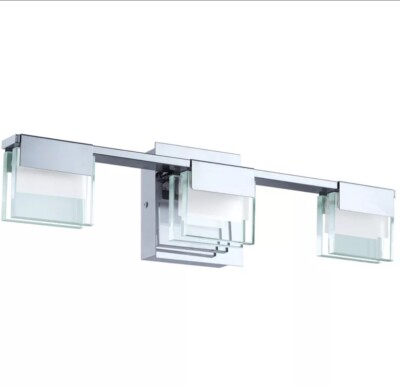 Eglo Vicino 21.25  LED Bathroom Vanity Light Chrome