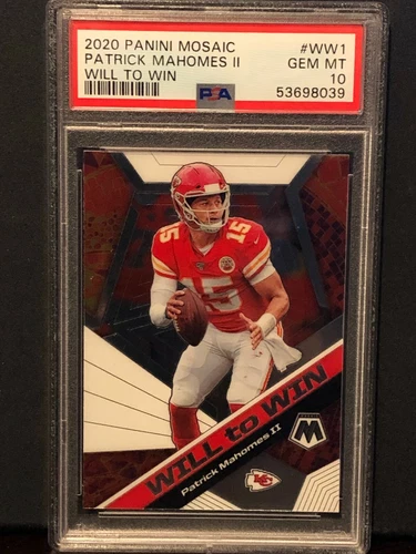 2020 Panini Mosaic #WW1 Patrick Mahomes WILL TO WIN PSA 10 GEM MINT