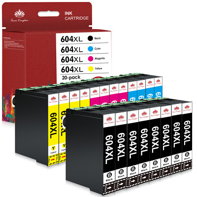 20x Patronen für Epson 604XL XP2200 3200 4200 2205 3205 4205 WF-2910 2935 2950.