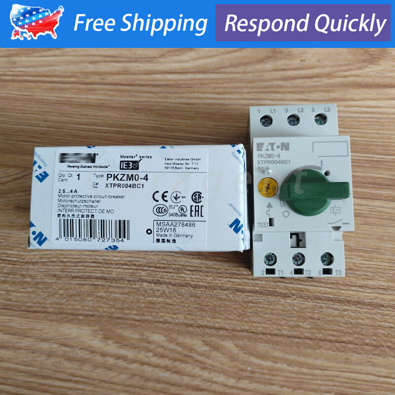 Interruttore Protezione Motore Eaton Moeller PKZM0-4, Nuovo XTPR004BC1NL