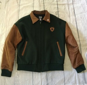 jaqueta de couro masculina verde