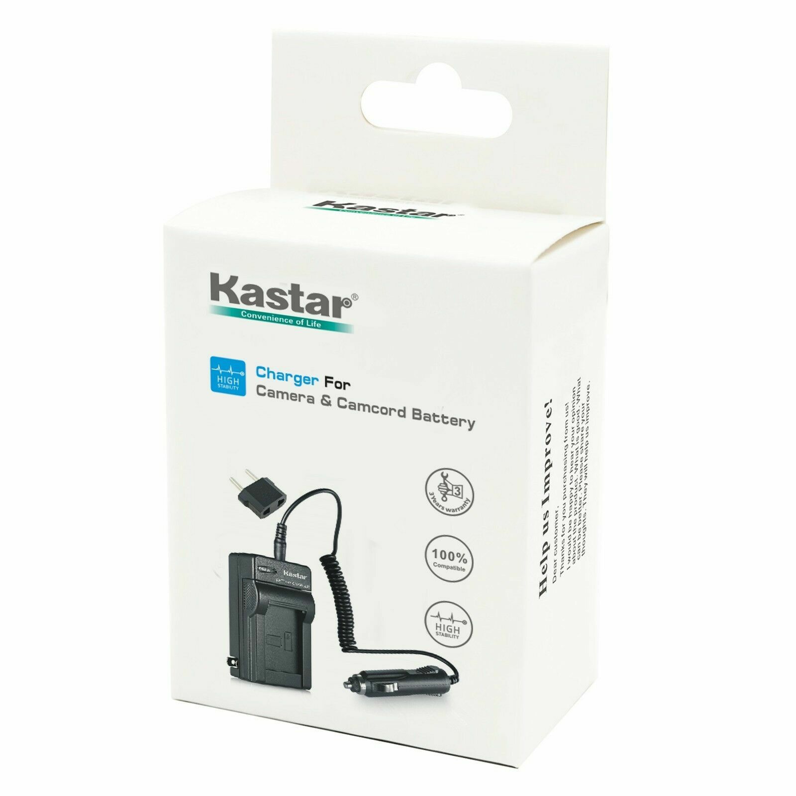 Kastar Battery Travel Charger for Samsung SB-LSM80 & Samsung VP-D351 Camcorder