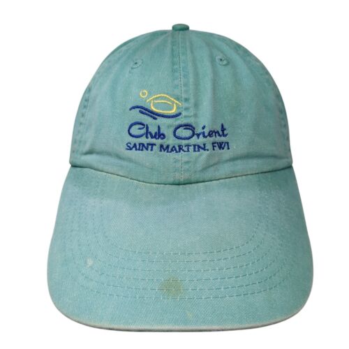 Club Orient Saint Martin FWI Strapback Hat Blue One Size Adjustable Fahrenheit