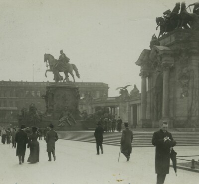 Deutschland Berlin Kaiser Wilhelm I Denkmal alte Besitzer Stereoview Foto 1920 #2