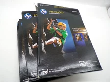 HP Advanced Glossy Photo Paper 4x6 2 Sealed Boxes 50 Sheets 1 open box