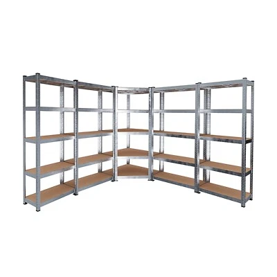 BRICOZONE Scaffale 5 ripiani mensola metallo legno garage carichi pesanti 875 kg portata