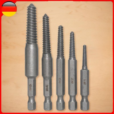 5/6 Pcs Hexagonal Handle Broken Head Screw Extractor Damaged Screw Extractor