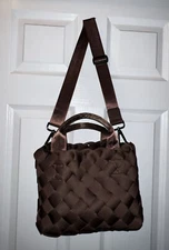 NAGHEDI Tangier Shoulder / Tote -Bag -Brown Small & Matching Pouch