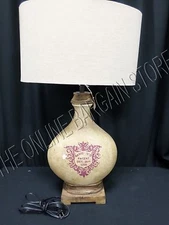 Frontgate Grandinroad Maisons Table Lamp Light Vintage Antique Distressed Shade