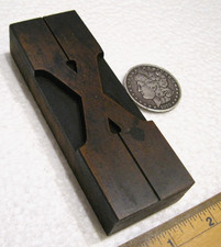 Vintage Letterpress wood type large UC X. Beautiful old letter!