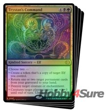 Foil Trystan's Command X4 M/NM Magic: The Gathering MTG Lorwyn Eclipsed