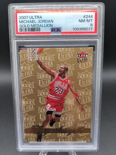 2007-08 Fleer Ultra - Legendary 13 Michael Jordan #244 Gold Medallion