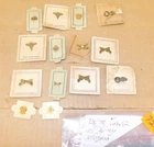 Lot of 14 WWII WW2 Era US Army Military Insignia Pins on Cards