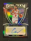 Coby White 2020-21 Obsidian Auto Galaxy Yellow /10 Bulls