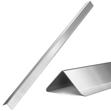 Zipcase Stainless Steel Wall Corner Guard 2 x 2 x 48 inch, Pack of 10 Metal W...