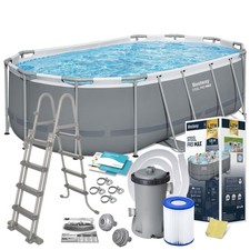 BESTWAY 11 in 1 Set Gartenpool Power Steel mi...