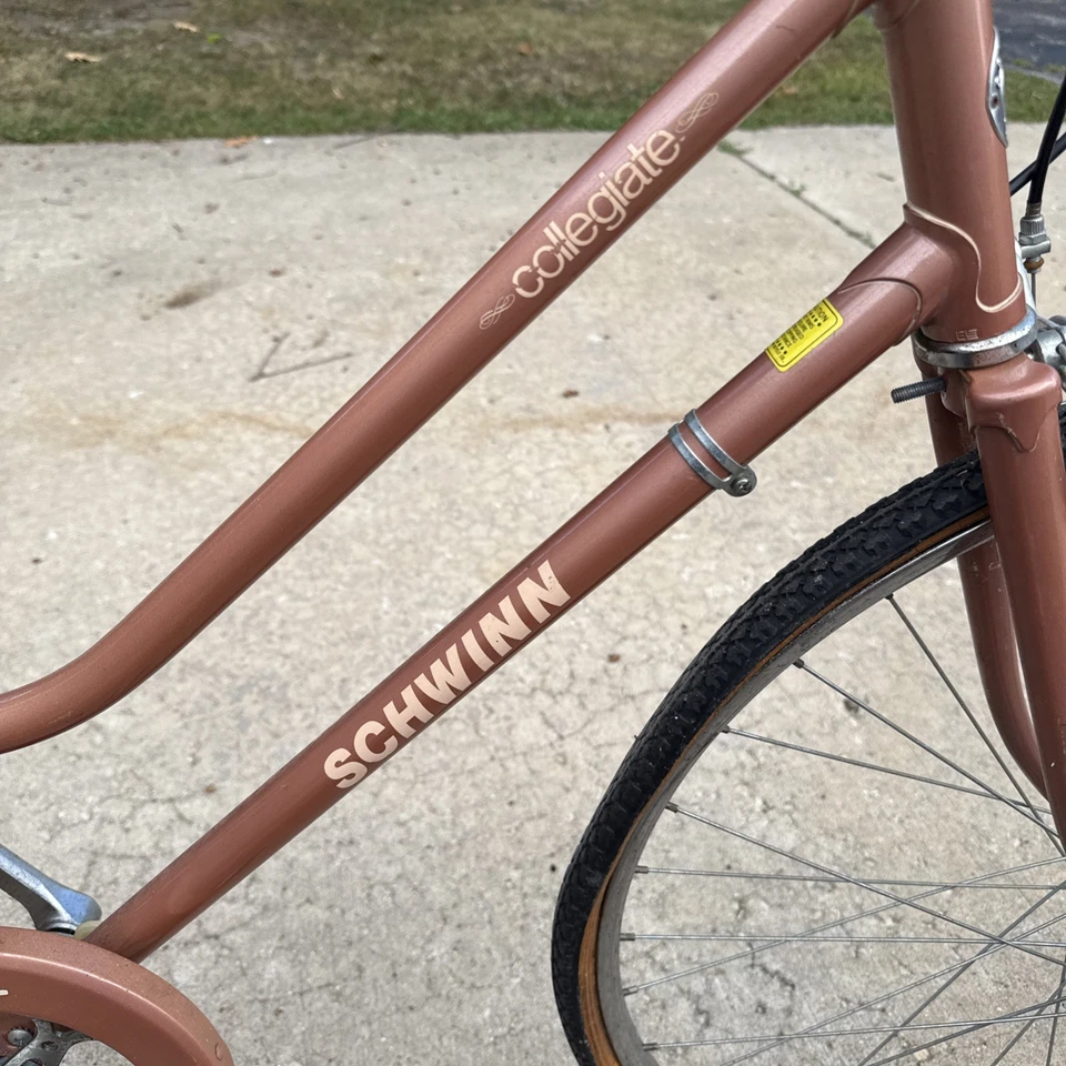 Bicicleta Schwinn Collegiate Giant 1983 3 velocidades para mujer funciona necesita neumáticos nuevos Foto 2 de 4