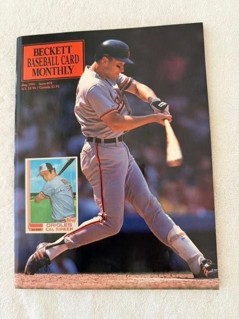 Beckett Baseball Card Monthly Magazine Cal Ripken Jr. May 1991 Issue #74 Bonilla
