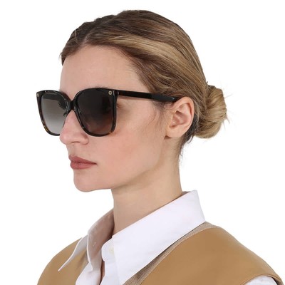Gucci Brown Gradient Cat Eye Ladies Sunglasses GG0022S 003 57 GG0022S 003 57