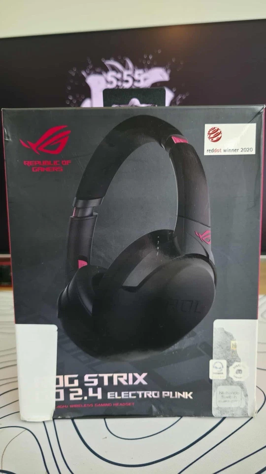 ASUS Republic of Gamers ROG Strix GO 2.4 Electro Punk Gaming Headset UsedLikeNew - Image 2 of 4