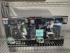 2x McFarlane Jason Kelce Philadelphia Eagles Figures Base  & Platinum Variation 