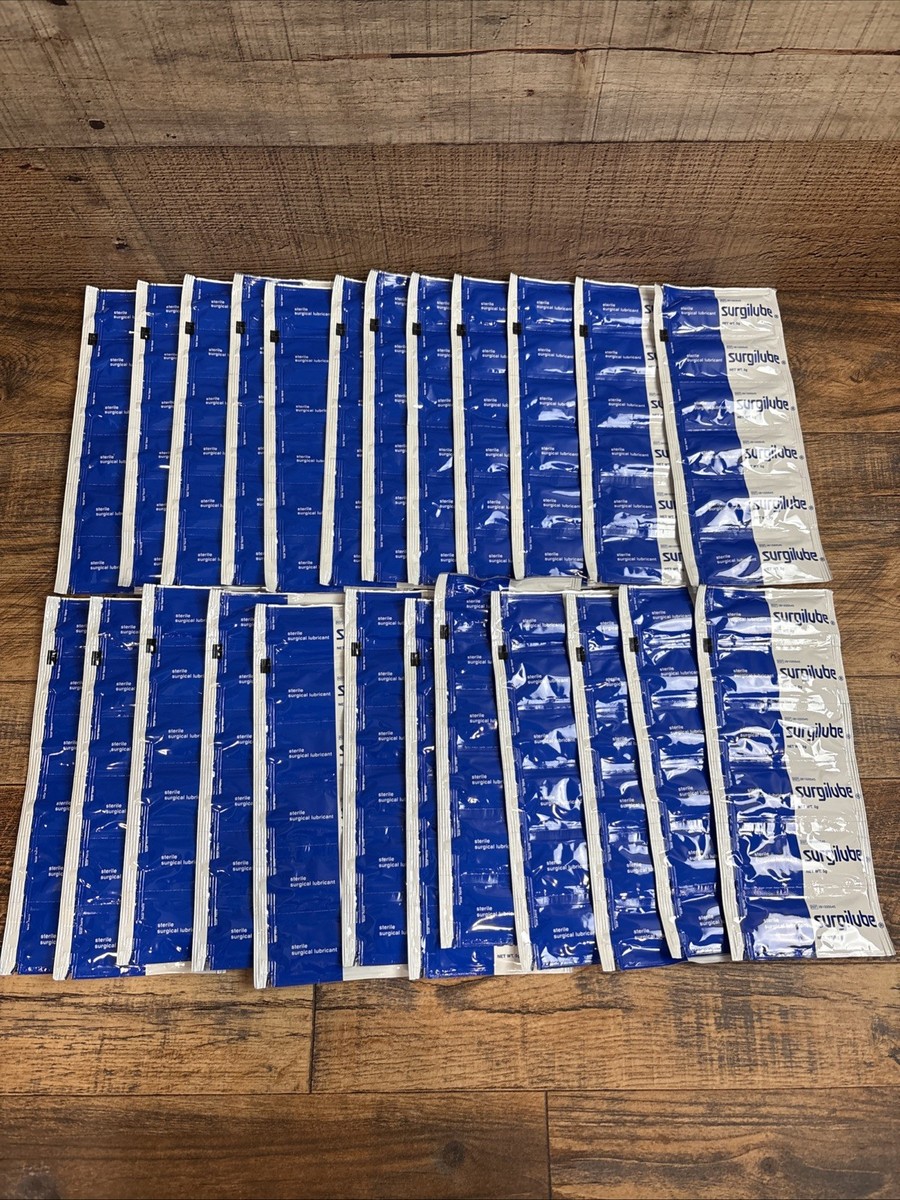 SURGILUBE (144 PACK) Sterile Water-Soluble Surgical Lubricant 5 g BB 08/2026