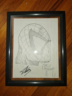 Boceto Todd McFarlane Arte Original Spider Man De Colección 9x12 ¡Enmarcado!