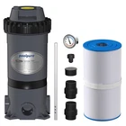 POOLPURE PFT-AF50 Cartridge Pool Filter Tank&Element for Above & Inground Pools