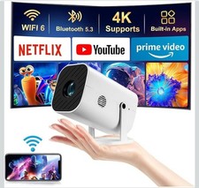 Built-in APPS Mini Projector with Wifi and Bluetooth 1080P Portable Projector