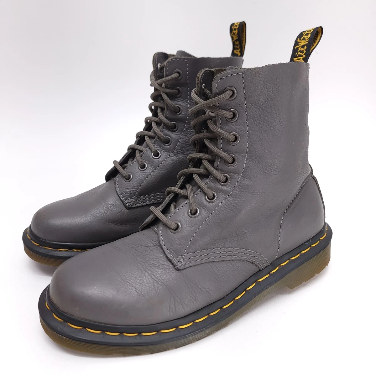 •Dr Marten men’s size 14 Overstone charcoal gray chukka boots Nubuck leather Dr Martens 1460 Grey Python Size 4 - Etsy main image 2