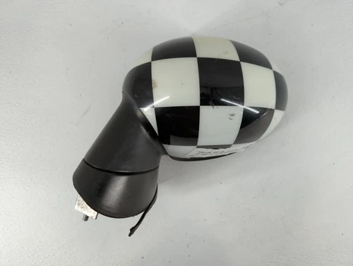 2008-2014 Mini Cooper Driver Left Side View Power Door Mirror Checkered BQT1V