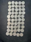 50 Mercury Dimes (1 Roll) 90% Silver Circulated (1940-1944)