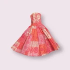 Vintage Barbie Doll Dress Floral Boho Dress Classic Style