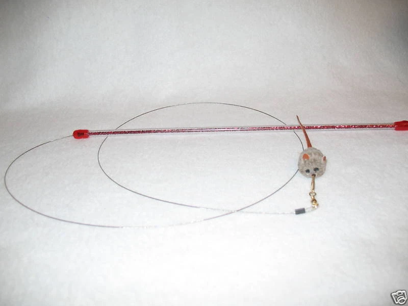 CAT CATCHER mouse wand cat toy pole toys kitten ferret go cat Free shipping