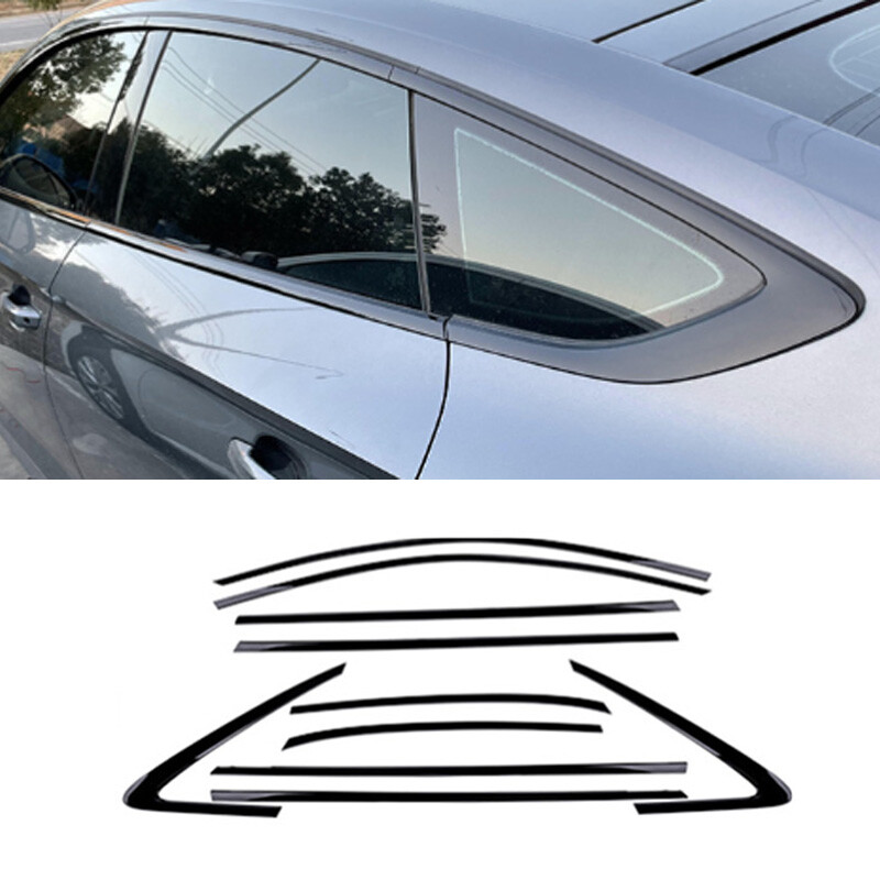 2018-2025 Audi A5 S5 Black ABS Side Window Frame Trim Cover  