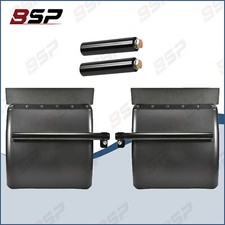 Pair 24x24 Quarter Fender Black Poly Plastic For Truck Frei Volvo Vnl Kenworth Pair 24x24 Quarter Fender Black Poly Plastic For Truck Frei Volvo Vnl Kenworth