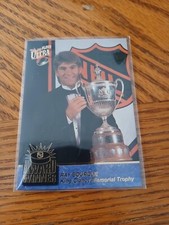 1992-93 Fleer Ultra Ray Bourque Award Winner Insert Card ( King Clancy )