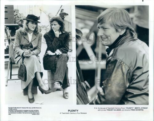1985 Pressefoto Tracy Ullman Meryl Streep viel Filmregisseur Fred Schepisi - Bild 1 von 2