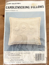 Candlewicking Pillows Kit 11782 Basket of Daisies Colony Collection Embroidery